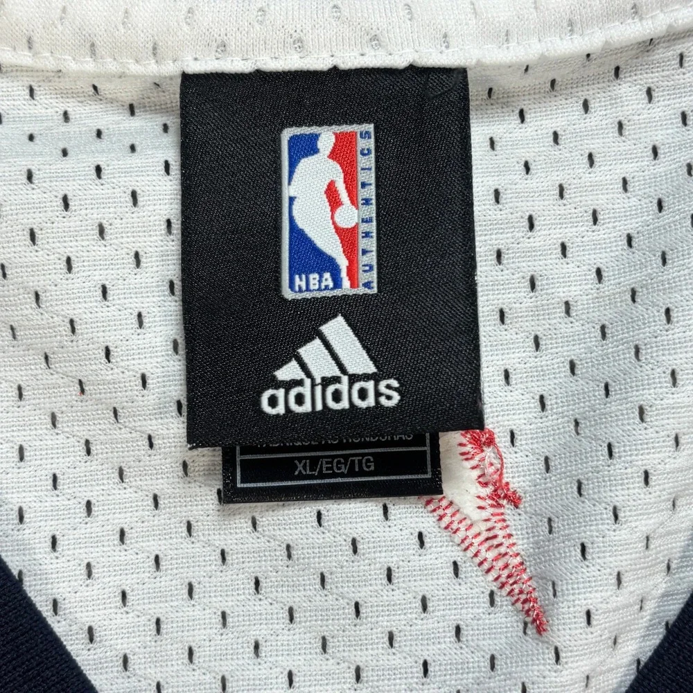 Adidas Men's XL Golden State Warriors Baron Davis 5 NBA Jersey White Length +2